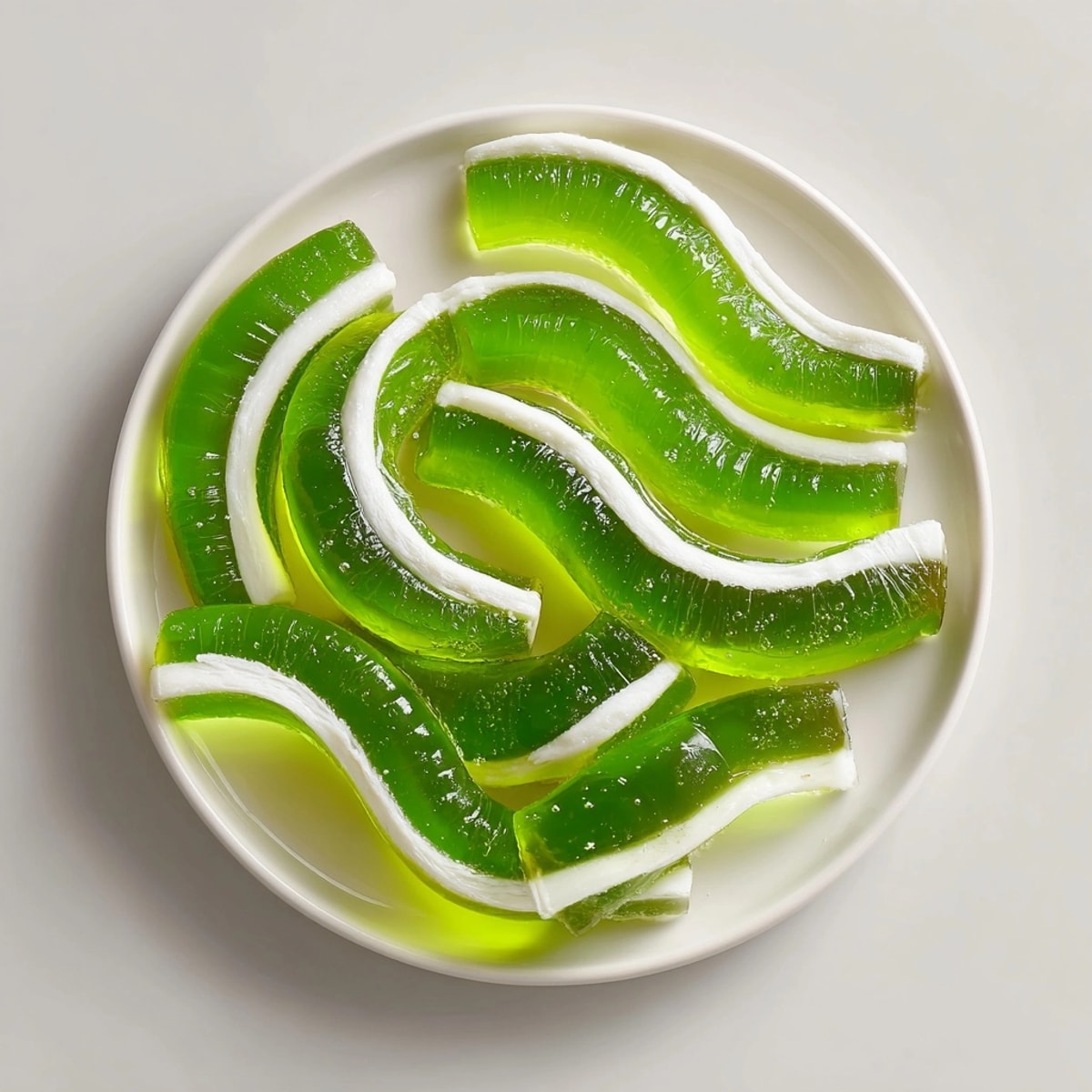 Kids will love these vibrant Glow-in-the-Dark Jello Worms, an easy Halloween party favorite.