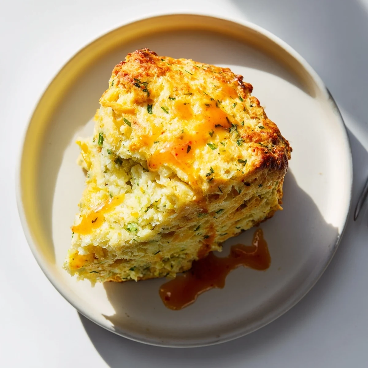 Delicious Buffalo Ranch Cheddar Pancake Scones, bursting with flavor, perfect for game day.  
