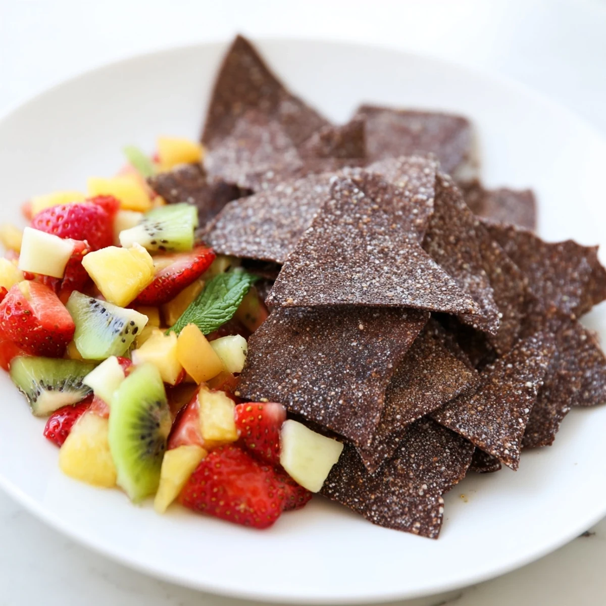 Dessert Chips Fruit Salsa