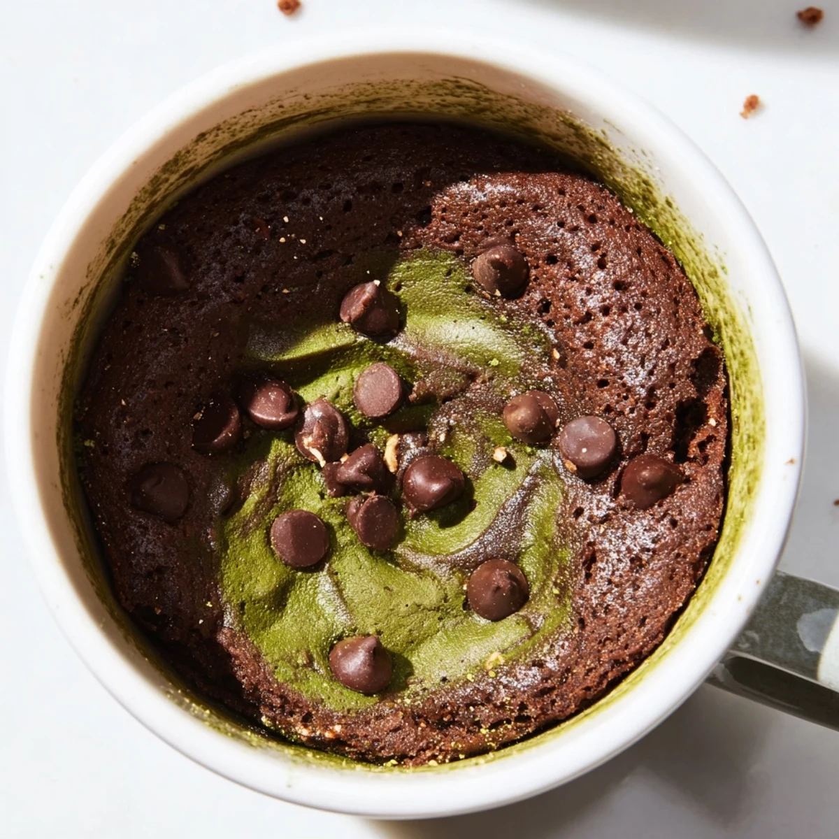 Matcha Peppermint Brownie Mug