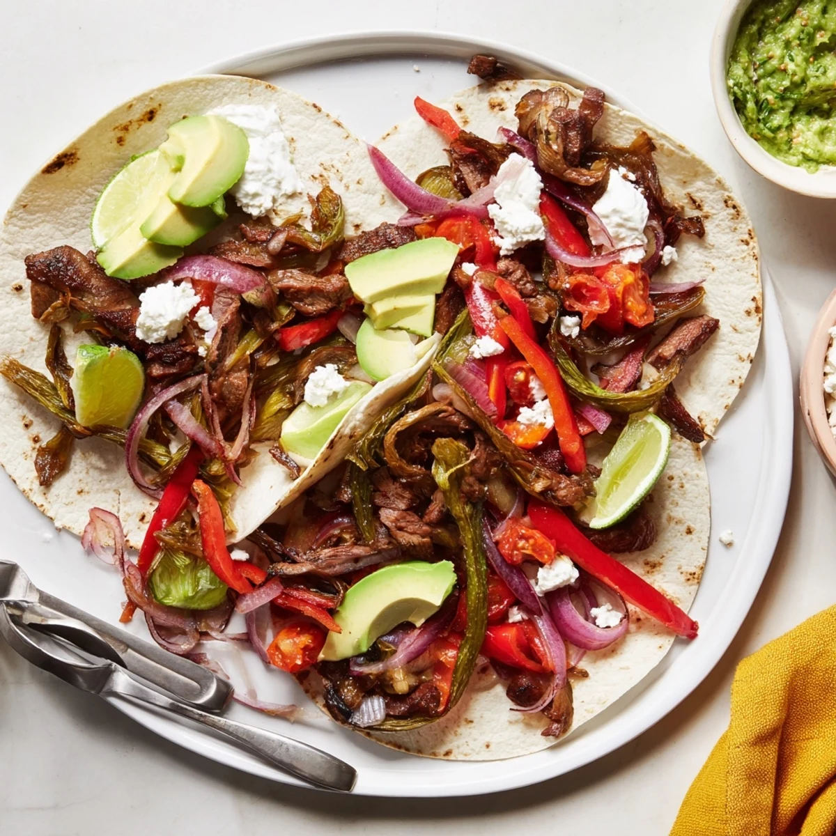 Sizzling Desert Cactus Taco Platter with vibrant nopales, warm tortillas, and creamy toppings ready to serve.