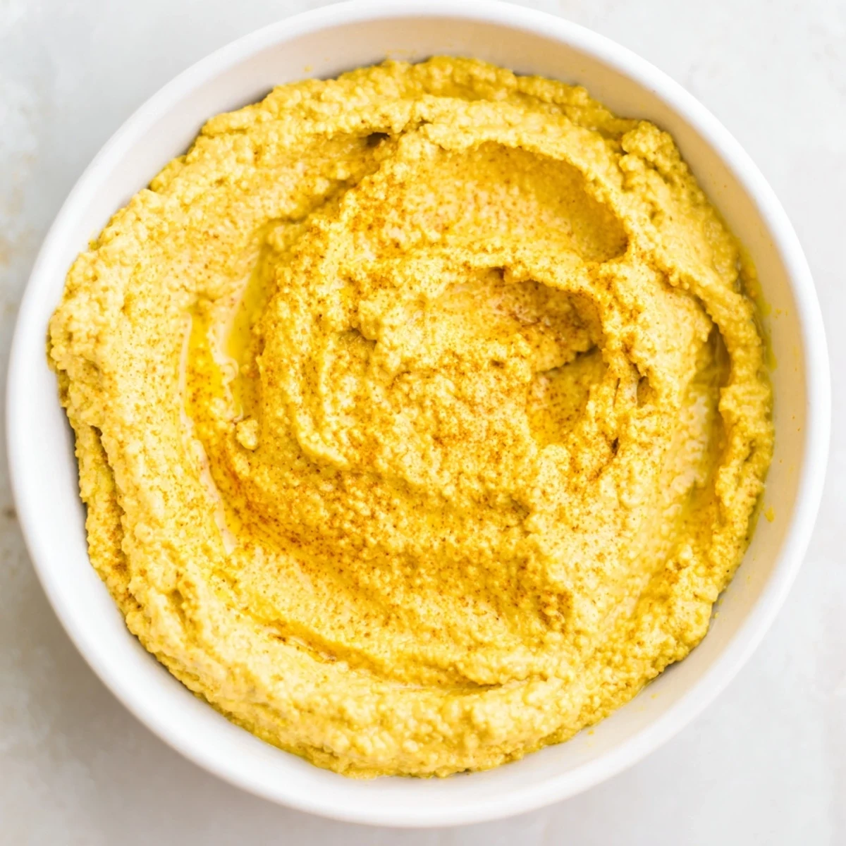 A close-up view of the easy-to-make Chickpea Curry Paste, showcasing its wonderfully blended texture.