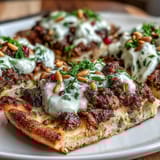 Spiced Lamb Flatbread Pizza