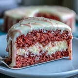 Elegant Rosé Velvet Cake, perfect for celebrations with a shimmering gold accent.