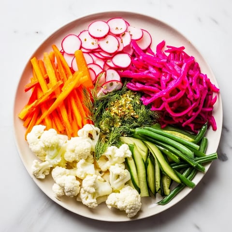 A colorful platter of The Pickled & Fermented Feast showcases vibrant, tangy vegetables ready to delight.