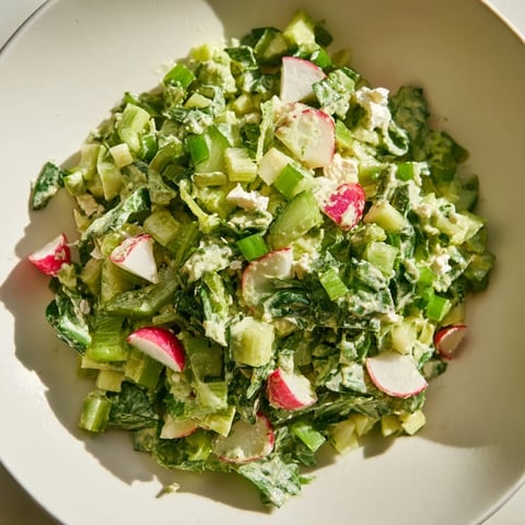 A large scoop of creamy Green Goddess Cabbage Dip, perfect with crisp veggies or chips.