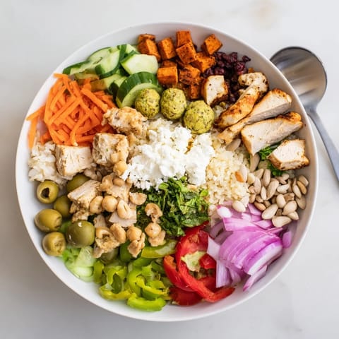 A delightful assortment of customizable ingredients for your interactive build-your-own bowls recipe.  