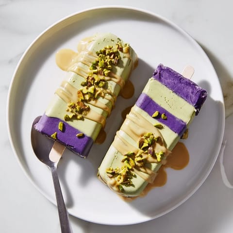 Ube Pistachio Ice Cream Bars #123