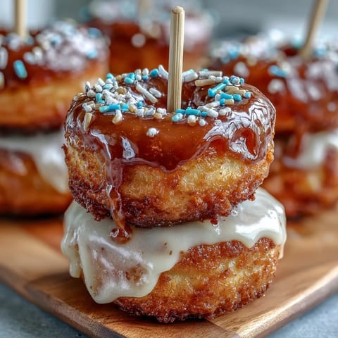 Graduation Donut Tower with Sprinkles