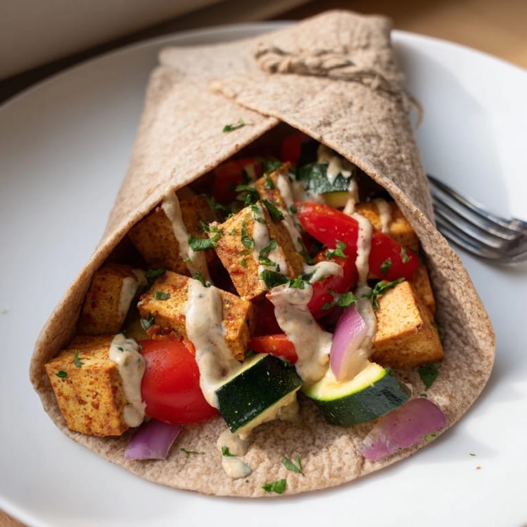 Delicious Vegan Viral Recipe re-make served in warm whole wheat pita breads.