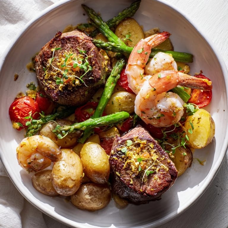 Vibrant photo of Golden Heart Luxury Platter showcases perfectly cooked seafood and glistening gold leaf accents for an elegant presentation.