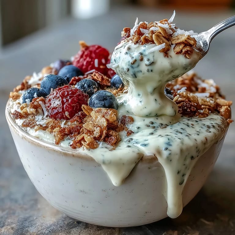 Thick skyr protein smoothie bowl ready to enjoy with vibrant berry toppings.